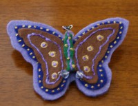 Broches de Mariposa pintadas a mano