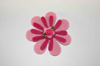 Ref 39   Broche flor en tonos rosas