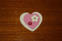 Ref 44    Broche corazón doble