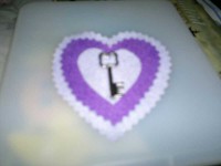 Ref 71    Broche corazón con llave        ¡¡AGOTADO!!