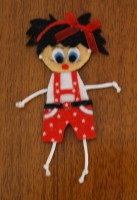 Ref 87    Nuevo!!! Broche modelo muñeca con peto