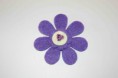 Ref 52    Broche flor con punto central