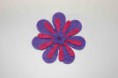 Ref 60    Broche flor en tonos rosa y lila