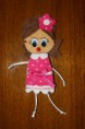 Ref 98    Broche muñeca en tonos rosas